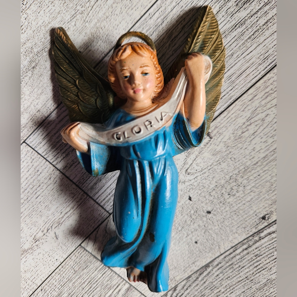 Vintage Italian Gloria Angel Ornament